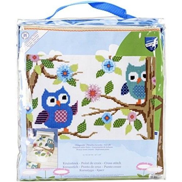 Other - Vervaco Owl Talk Rug Cross Stitch Kit, 29.5" by 19.75"